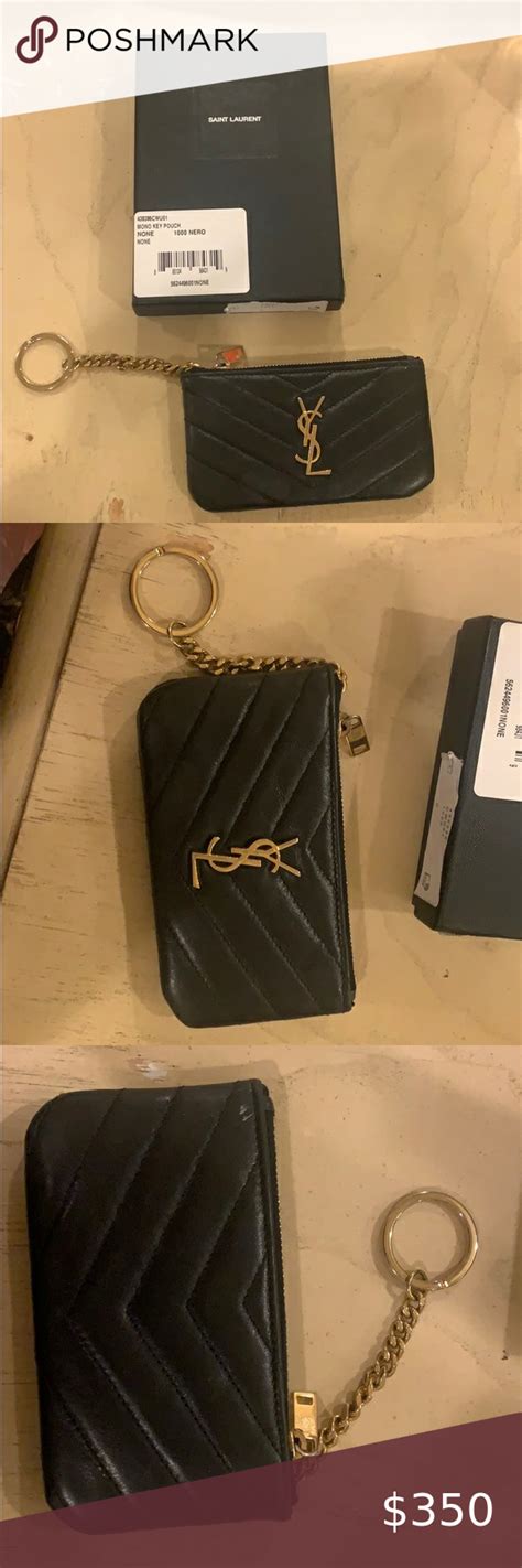 ysl keychain price|ysl keychain card holder.